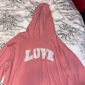 pink “love” hoodie - 3X large - bobbie & brooks